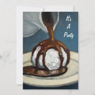 Eiscreme und Schokolade: Party Einladung: Kunst Einladung