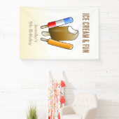 Eiscreme und Spaß zum Geburtstag Banner (InSitu)