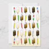 Eiscreme und Spaß zum Geburtstag Einladung (Rückseite)