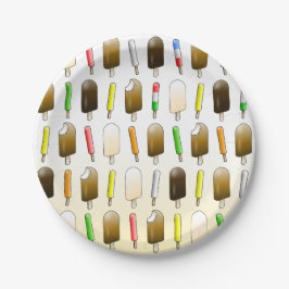 Eiscreme und Spaß zum Geburtstag Pappteller