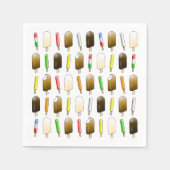 Eiscreme und Spaß zum Geburtstag Serviette (Vorderseite)