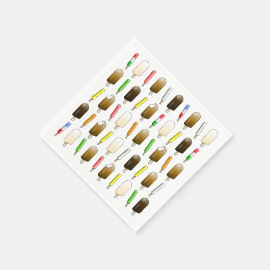 Eiscreme und Spaß zum Geburtstag Serviette (Ecke)