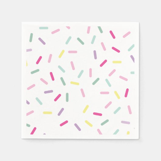 Eiscreme und Sprinkles Sweet One 1. Geburtstag Serviette (Vorderseite)