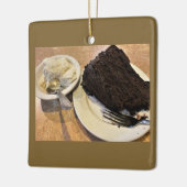 Eiscreme und Tortenschmuck Keramikornament (Links)