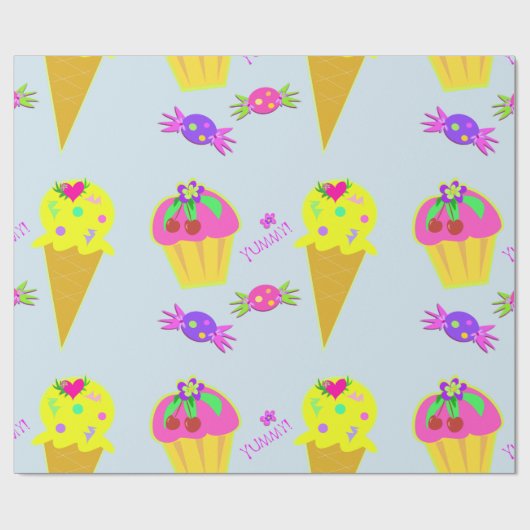 Eiscreme- und Tortenumhüllungspapier Geschenkpapier (Flach)