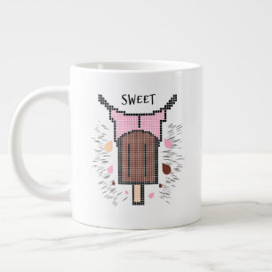 Eiscreme und Zunge Jumbo-Tasse
