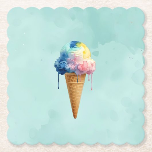 Eiscreme Untersetzer (Vorderseite)