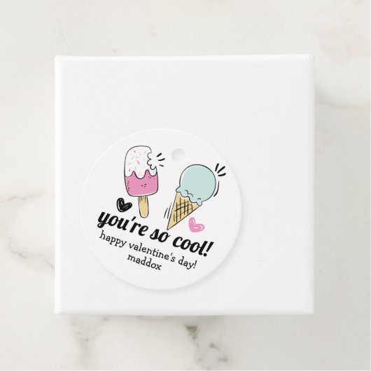 Eiscreme Valentine Geschenkanhänger (Beispiel)