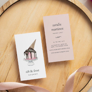 Eiscreme Vertikal Visitenkarte