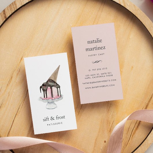 Eiscreme | Vertikal Visitenkarte