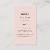 Eiscreme | Vertikal Visitenkarte (Rückseite)