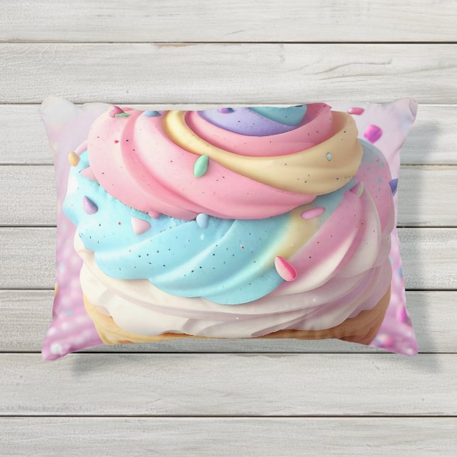 Eiscreme vier kissen für draußen (Vorderseite)