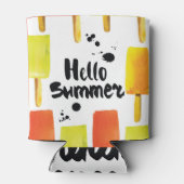 Eiscreme: Vintage Wasserfarbe Dosenkühler (Rückseite)