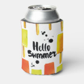 Eiscreme: Vintage Wasserfarbe Dosenkühler (Kanne Rückseite)