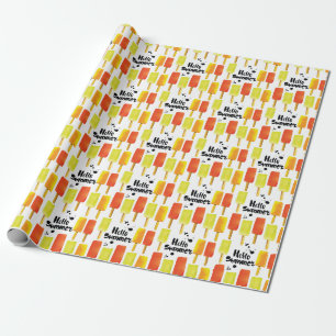 Eiscreme: Vintage Wasserfarbe Geschenkpapier