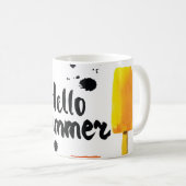Eiscreme: Vintage Wasserfarbe Kaffeetasse (VorderseiteRechts)
