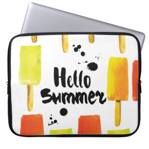 Eiscreme: Vintage Wasserfarbe Laptopschutzhülle