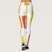 Eiscreme: Vintage Wasserfarbe Leggings (Rückseite)