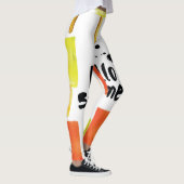 Eiscreme: Vintage Wasserfarbe Leggings (Rechts)