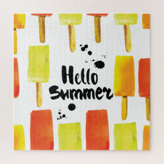 Eiscreme: Vintage Wasserfarbe Puzzle