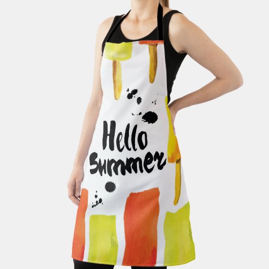 Eiscreme: Vintage Wasserfarbe Schürze (InSitu)