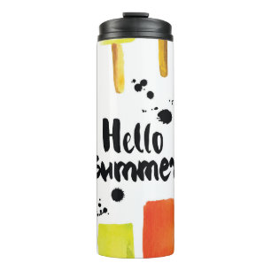 Eiscreme: Vintage Wasserfarbe Thermosbecher