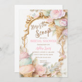 Eiscreme Vintages Rosa Eis Einladung (Vorne/Hinten)