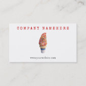 Eiscreme Visitenkarte (Vorderseite)