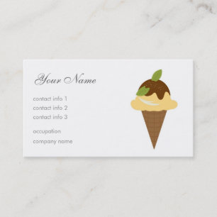 Eiscreme Visitenkarte