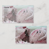 Eiscreme-Visitenkarten 001 Visitenkarte (Vorne/Hinten)