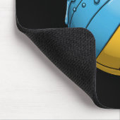 Eiscreme-Volleyball-Tropfen mit farbenfrohen Sprin Mousepad (Ecke)