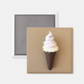 Eiscreme-Waffel Magnet (Vorderseite/Rückseite)