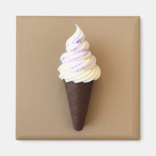 Eiscreme-Waffel Magnet