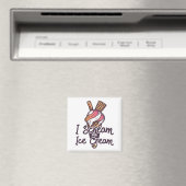 Eiscreme-Waffel Magnet (In Situ (Geschirrspüler))