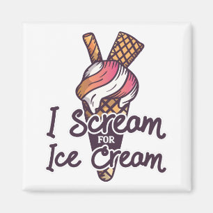 Eiscreme-Waffel Magnet
