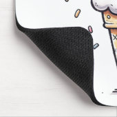 Eiscreme-Waffel mit Streuseln Mousepad (Ecke)