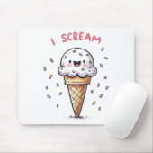 Eiscreme-Waffel mit Streuseln Mousepad (Mit Mouse)