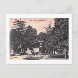 Eiscreme-Wagen, Gladstone, New Jersey Vintage Postkarte