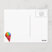 Eiscreme-Wagen Postkarte (Rückseite)