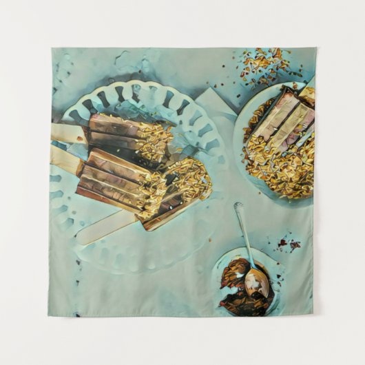 Eiscreme Wandteppich (Vorderseite (Horizontal))