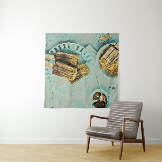 Eiscreme Wandteppich (Beispiel (Horizontal))