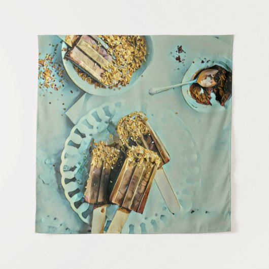 Eiscreme Wandteppich (Vorderseite)