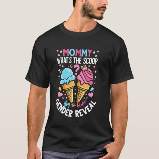 Eiscreme, was die weibliche Gendermelodie zeigt T-Shirt (Vorderseite)