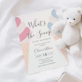 Eiscreme Was ist die Genderoffenbarung für Schotte Einladung