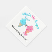 Eiscreme Was ist die Scoop Gender-Offenbarung? Serviette (Ecke)