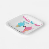 Eiscreme Was ist die "Scoop Gender Reveal Custom Pappteller (Gewinkelt)