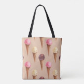 Eiscreme Wasserfarbe Nahtlose Illustration Tasche (Rückseite)
