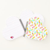 Eiscreme Wasserfarbmuster. Hallo Sommer! Notizblock (Innenseite)