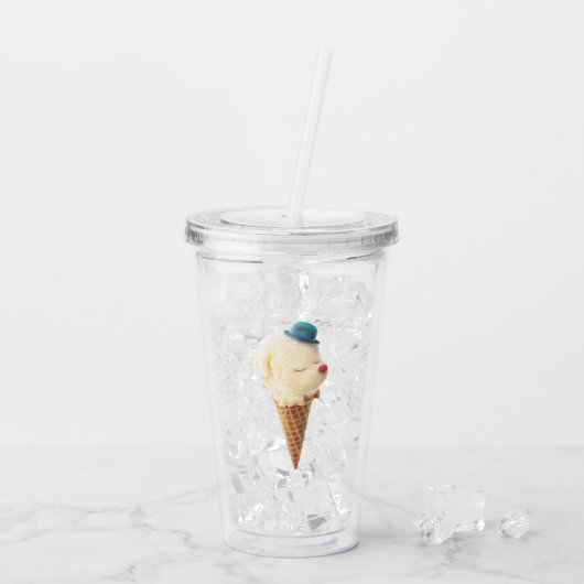Eiscreme Welpe - Sweet & Chill Acryltrinkbecher (Rückseite Ice)