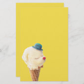 Eiscreme Welpe - Sweet & Chill Briefpapier (Vorne/Hinten)